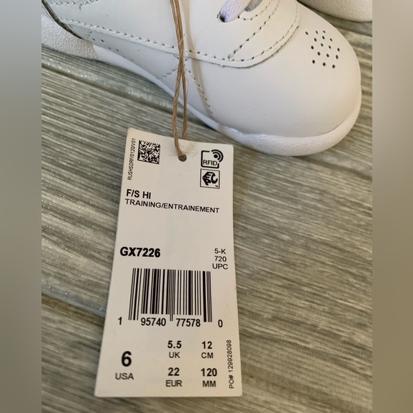 REEBOK KIDS FREESTYLE HI TODDLER WHITE SIZE 6 - Picture 5 of 13